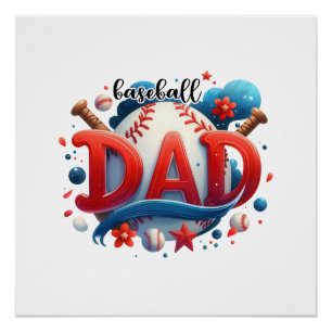 Baseball-Vater Poster