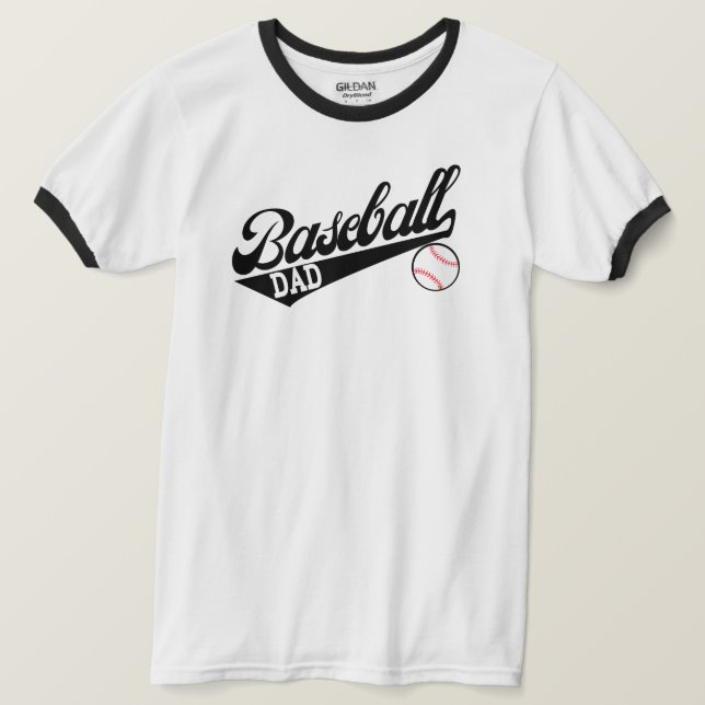 Baseball Vater Shirt Custom Baseball Geschenke für (Design vorne)