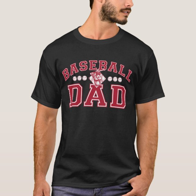Baseball-Vater T-Shirt (Vorderseite)