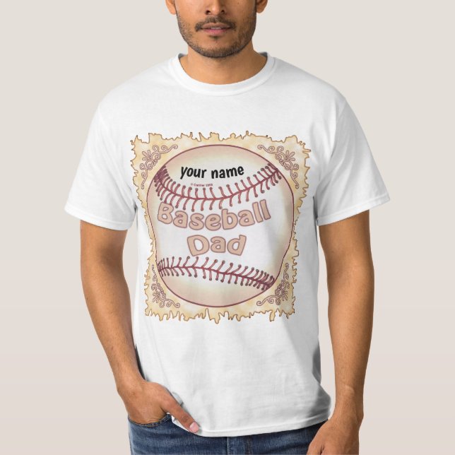 Baseball-Vater T-Shirt (Vorderseite)