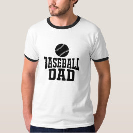 Baseball Vater T - Shirt Benutzerdefiniertes Baseb