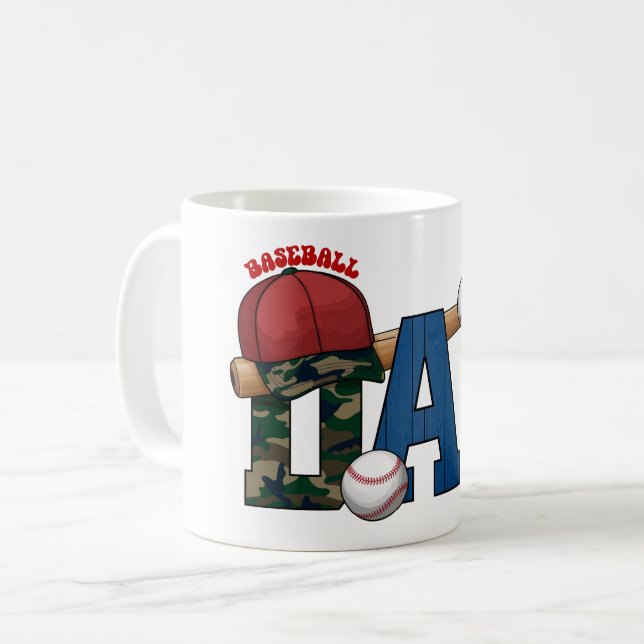 Baseball Vater Tasse - Perfektes Geschenk für spor (Vorderseite Links)