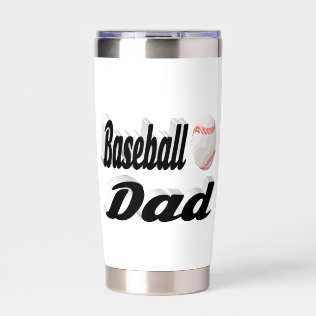 Baseball-Vater Thermobecher (Vorderseite)