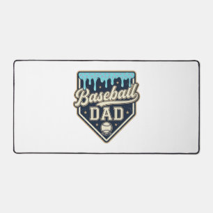 Baseball-Vater tropfende Home Plate Vintage-Vektor Schreibtischunterlage
