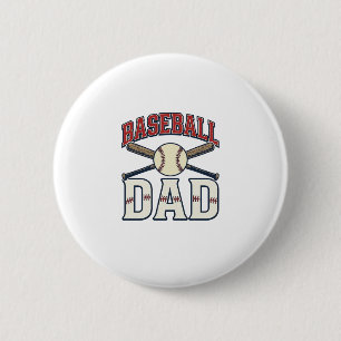 Baseball-Vater Vintage-Gravur-Shirt-Design_1 Button