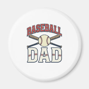 Baseball-Vater Vintage-Gravur-Shirt-Design_1 Magnet