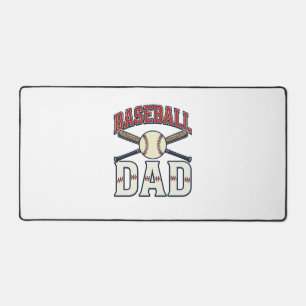 Baseball-Vater Vintage-Gravur-Shirt-Design_1 Schreibtischunterlage