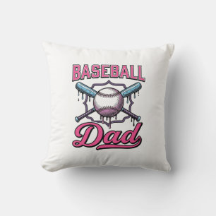 Baseball-Vater Vintage-Stickerei T-Shirt-Design (2 Kissen