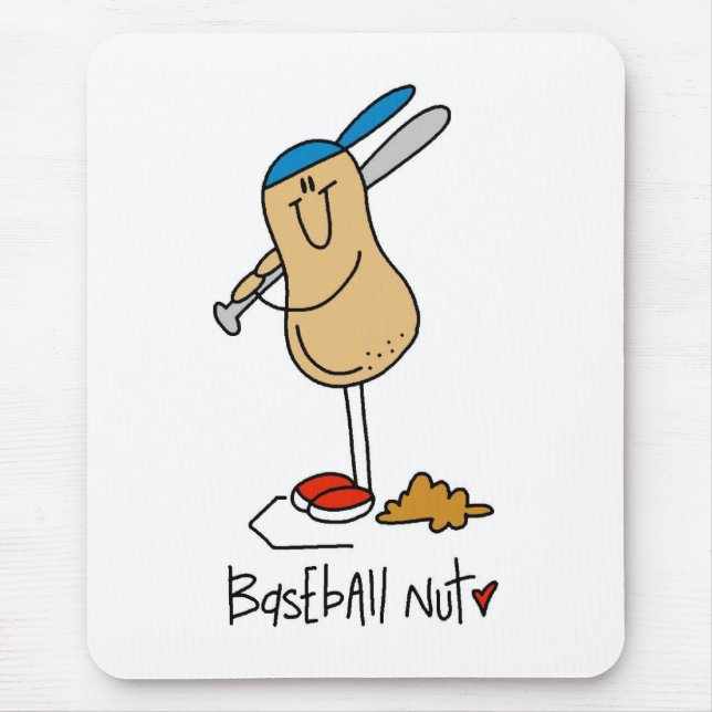 Baseball Verrückter Mousepad (Vorne)