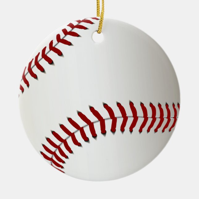 BASEBALL-VERZIERUNG KERAMIK ORNAMENT (Vorne)