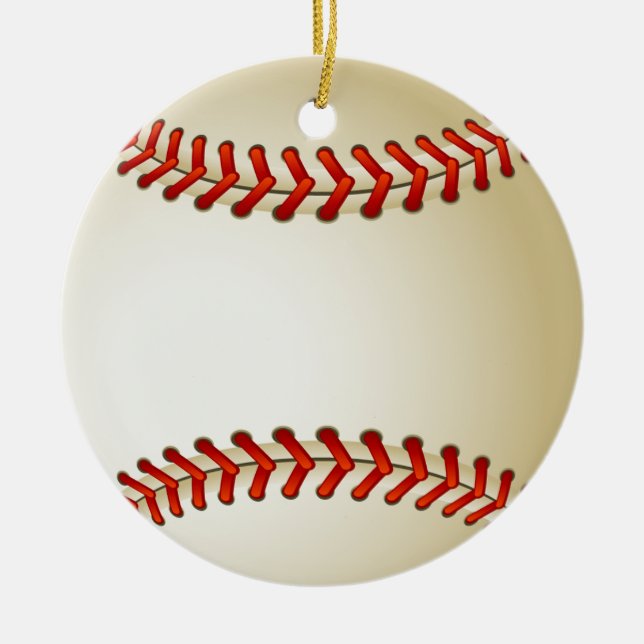 BASEBALL-VERZIERUNG KERAMIK ORNAMENT (Vorne)