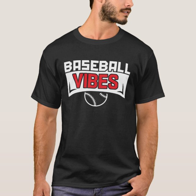 Baseball Vibes Baseball Coach Pitcher Batter Catch T-Shirt (Vorderseite)