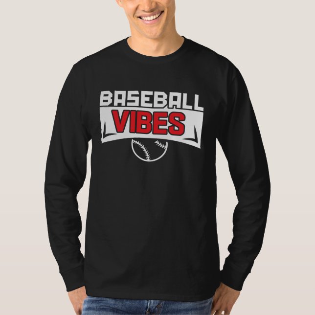 Baseball Vibes Baseball Coach Pitcher Batter Catch T-Shirt (Vorderseite)