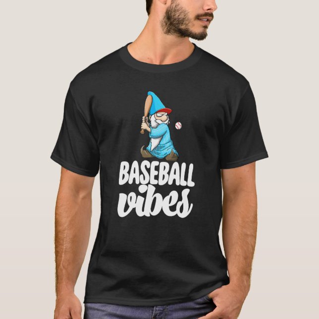 Baseball Vibes Gnome  Baseball Game Celebration Wo T-Shirt (Vorderseite)