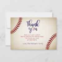 Baseball Vielen Dank Karten