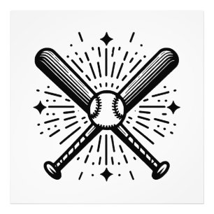 Baseball Vintag Fotodruck