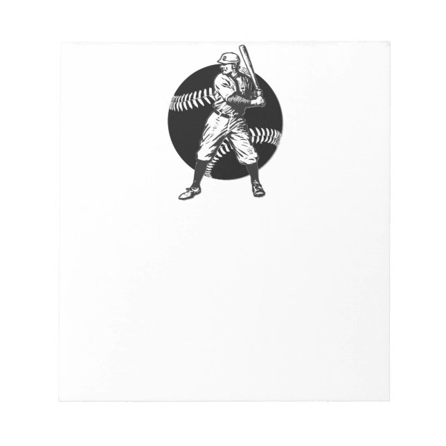 Baseball:Vintag Notizblock (Vorderseite)