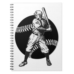 Baseball:Vintag Notizblock