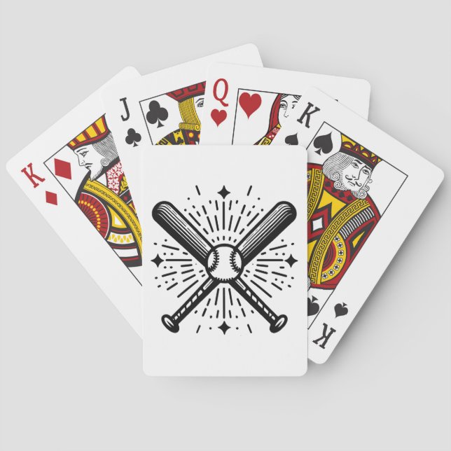 Baseball Vintag Spielkarten (Rückseite)