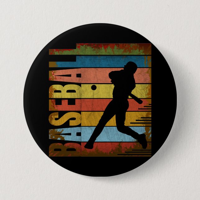 BASEBALL VINTAG STIL BUTTON (Vorderseite)