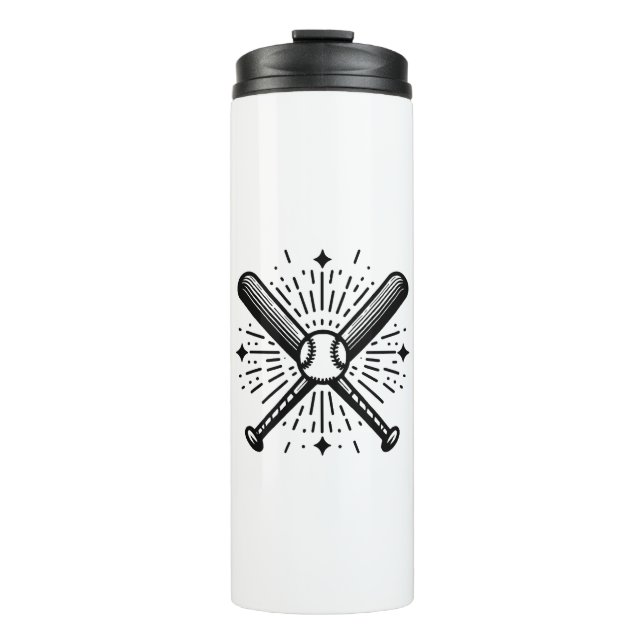 Baseball Vintag Thermosbecher (Vorderseite)