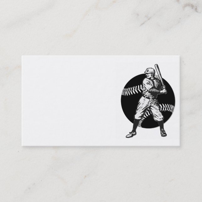 Baseball:Vintag Visitenkarte (Vorderseite)