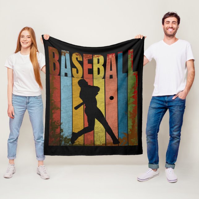 BASEBALL VINTAGE FLEECEDECKE (Beispiel)
