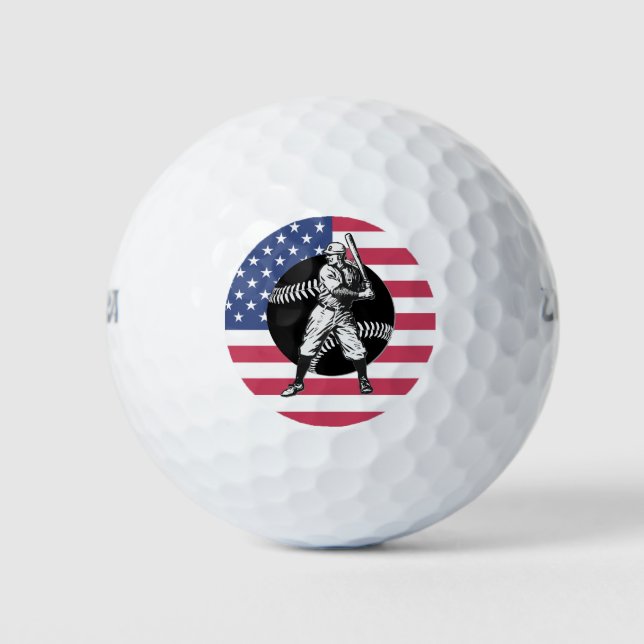 Baseball: Vintage Golfplätze Golfball (Vorderseite)