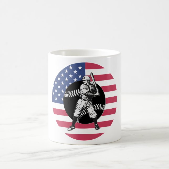 Baseball: Vintage Kaffee-Tasse Kaffeetasse (Mittel)