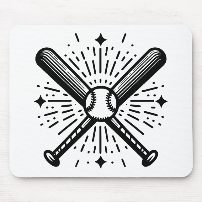 Baseball Vintage Mousepad (Vorne)