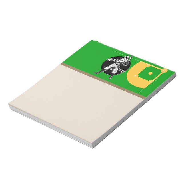 Baseball: Vintage Notizblock (Rotiert)