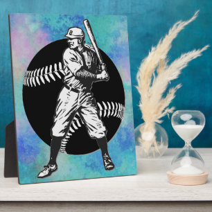 Baseball: Vintage Plaque Fotoplatte