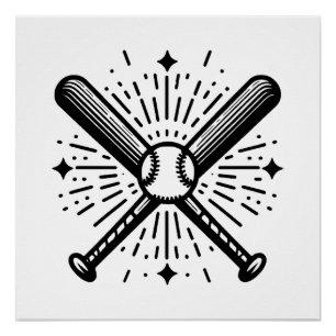 Baseball Vintage Poster