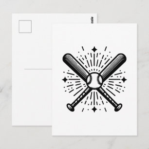 Baseball Vintage Postkarte