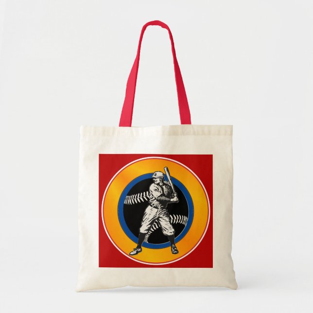 Baseball: Vintage-Taschentuch Tragetasche (Vorne)