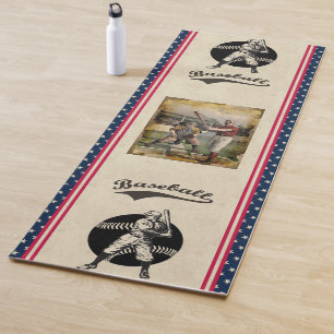 Baseball: Vintager Yogamat Yogamatte