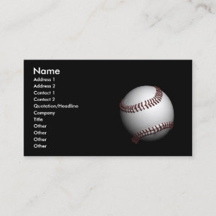 Baseball Visitenkarte
