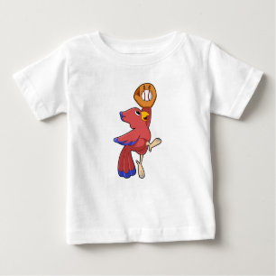Baseball-Vogel mit Baseball-Handschuh Baby T-shirt