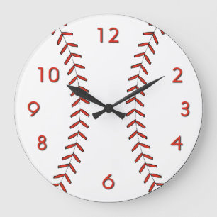 Baseball-Wall-Uhr Große Wanduhr