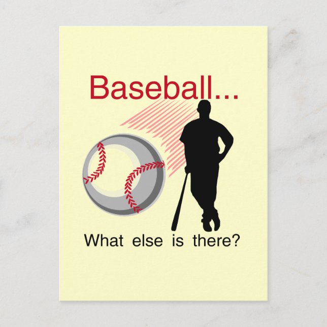 Baseball, was sonst T - Shirt und Geschenke Postkarte (Vorderseite)
