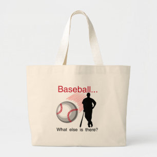 Baseball was sonst T - Shirts und Geschenke Jumbo Stoffbeutel