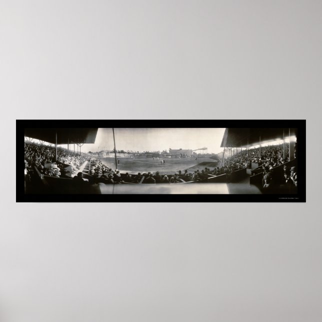 Baseball Washington Park Foto 1911 Poster (Vorne)