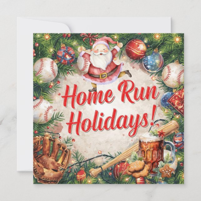 Baseball Weihnachten (Vorderseite)