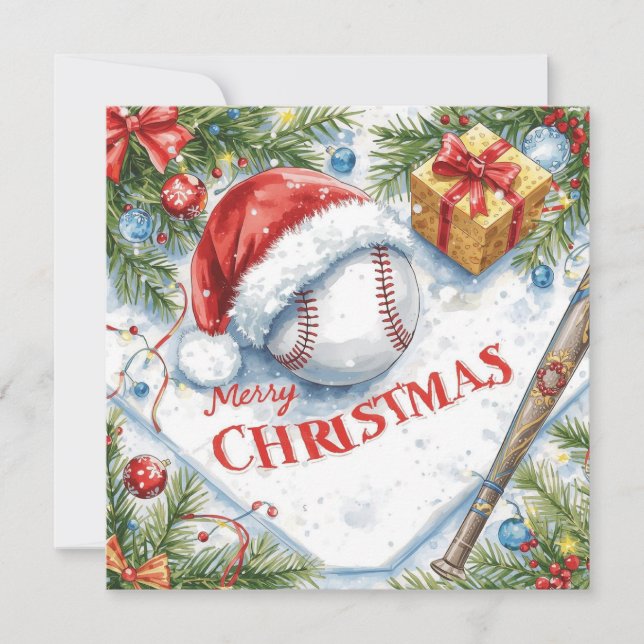 Baseball Weihnachten (Vorderseite)