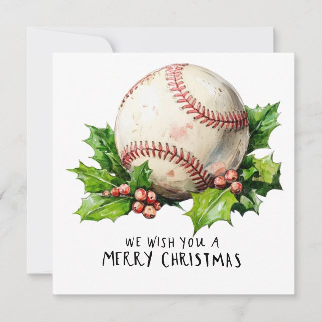 Baseball Weihnachten (Vorderseite)
