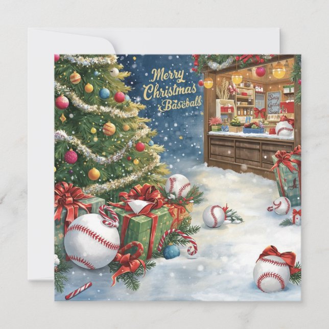Baseball Weihnachten (Vorderseite)