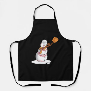 Baseball Weihnachten Dubbing Snowman Geschenk Mama Schürze