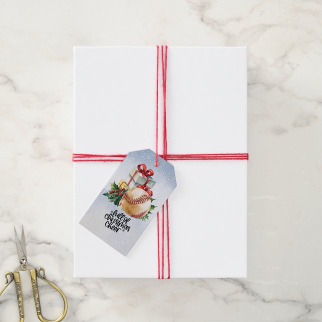 Baseball Weihnachten Geschenkanhänger (Mit Garn)