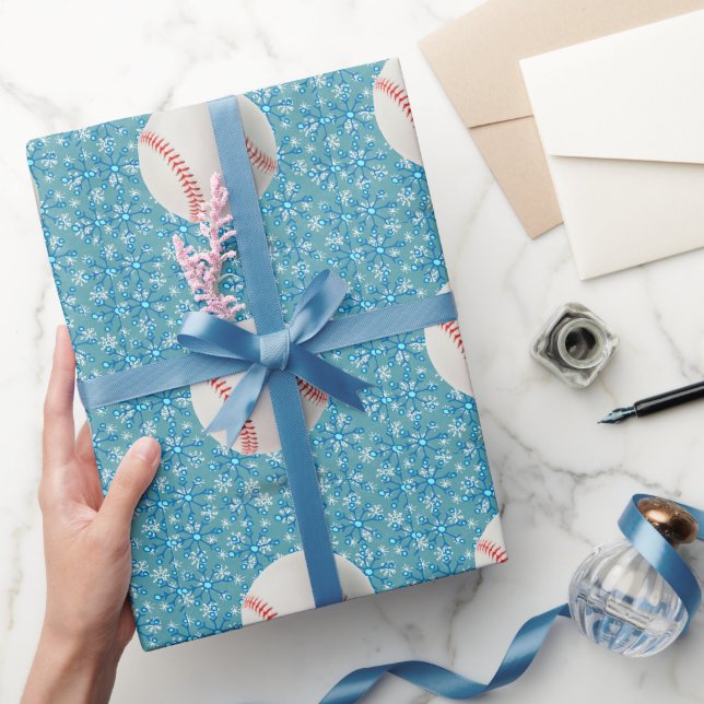 Baseball Weihnachten Geschenkpapier (Schenken)