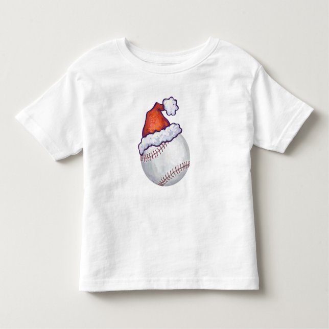 Baseball Weihnachten Kleinkind T-shirt (Vorderseite)